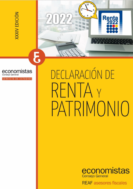 Portada -  Declaración de Renda e Patrimonio 2022 elaborado 