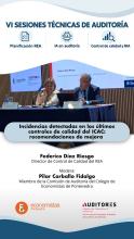 ncidencias detectadas en los últimos controles de calidad del ICAC: recomendaciones de mejora